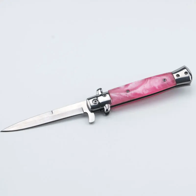 Ручка из нержавеющей стали складной охотничий нож Быстрый открытый туристический карманный нож тактический нож для выживания на природе инструмент