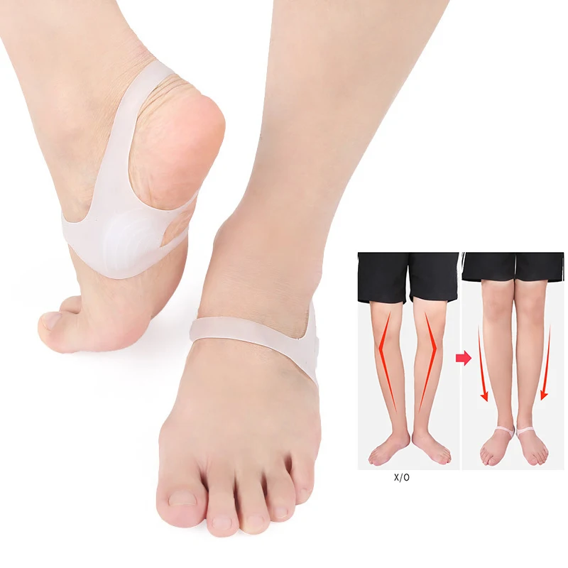 

Foot Care Pedicure Tools Silicone Insole Orthopedic Insoles O-Type Leg Foot Hallus Valgus Correction Non Slip Foot Silicone Pad