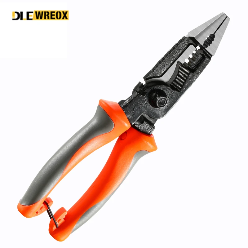 

5-in-1 Multifunctional Electrician pliers needle nose pliers with 5 in 1 stripping cuting Crimping functions