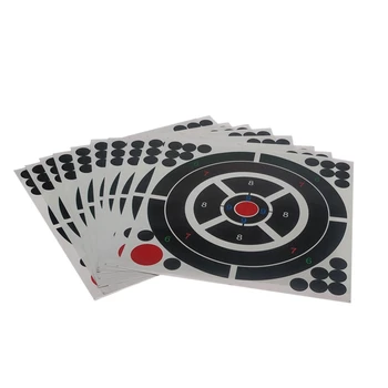 

Hot 12 Inch Multi Color Reactive Splatter Rainbow Hunting Target Stickers Glow Self Adhesive Targets Paper