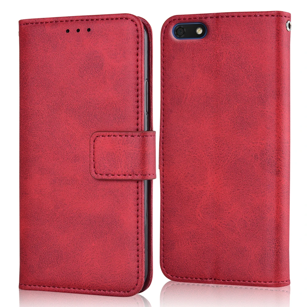 niu-Red Для huawei Y5 Lite чехол для на Y5 Lite Coque глянцевый матовый чехол-кошелек для huawei Y5Lite откидная крышка сумка для телефона - Цвет: niu-Red