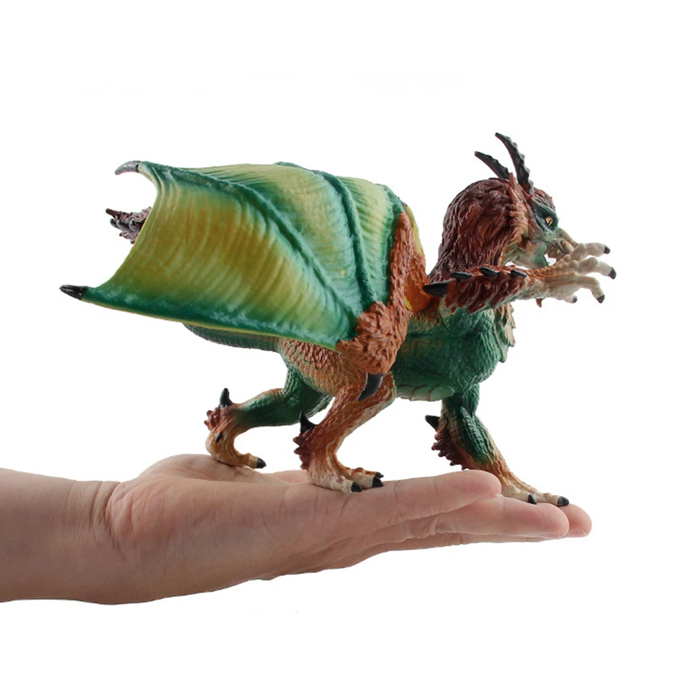 1Pc Realistic Flying Mutant Dragons Animal Figurine PVC Doll Kids Toy Collectible Simulated model for display perfect toys gifts