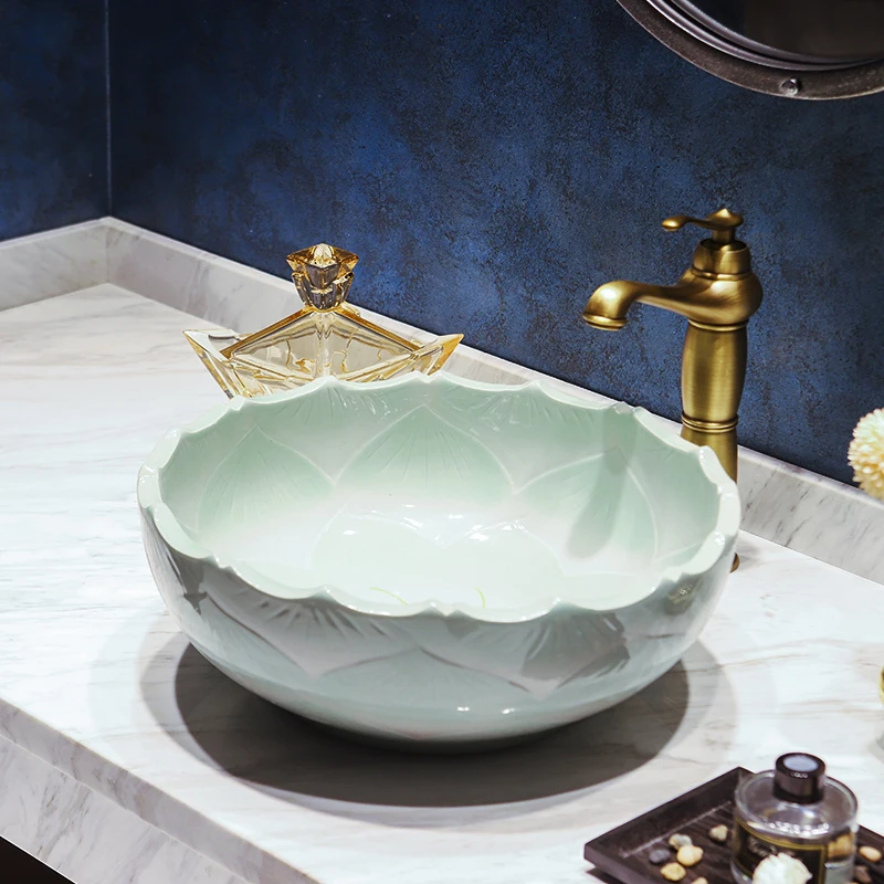 Modern Colored Ceramic Art basin sink bowl Sanitary Face porcelain ceramic wash bathroom | Обустройство дома