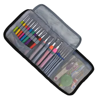 

1 Set Plastic Crochet Set DIY Knitting Tools Colorful Weaving Supplies for Practice Professional
