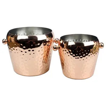 

Stainless Steel Hammered Ice Punch Bucket Wine Beer Cooler Champagne Cooler for KVT Bar Party