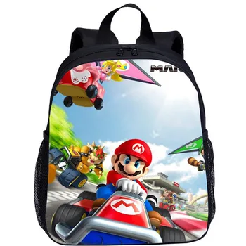 

Fashion Backpack For Kids Boy Girls Cute Cartoon Super Mario 3D Printing Bookbag Kindergarten School Bag Satchel Mochila Escolar