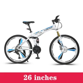 

Folding mountain bike male variable speed teenage student bike female adult cross country racing car