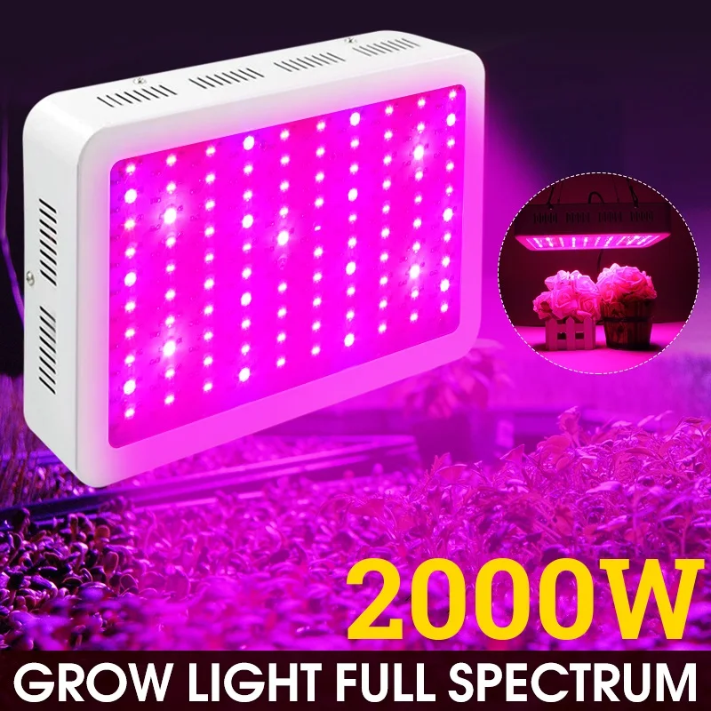

Growing Lamps LED Grow Light 2000W AC85-265V Full Spectrum Plant Lighting Fitolampy For Plants Flowers Seedling Cultivation