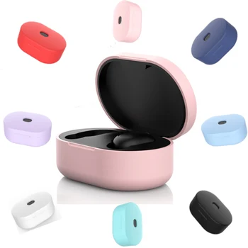 

Earphone Case For Xiaomi Redmi Airdots TWS Wireless Bluetooth Headphone Headset Silicone Protective Cover For Redmi Airdots