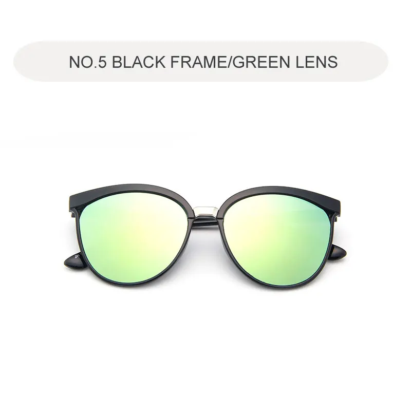 C5 Black-Green Кошачий глаз солнцезащитные очки женские Винтажные Солнцезащитные очки Роскошные пластиковые солнцезащитные очки Классические женские очки ретро черные очки de sol gafas - Цвет линз: C5 Black-Green