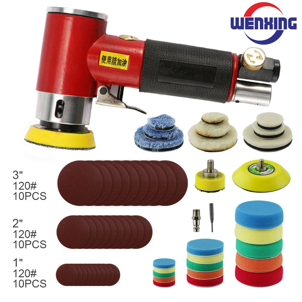 Photo Product 1''2''3'' car polisher Pneumatic Sanding Machine Tray Orbital High-speed Sander Polisher For Air Power Tool polishing machine