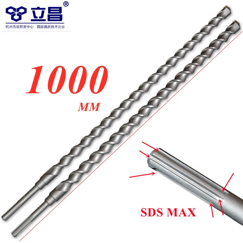 Lichang Gereedschap Sds Max Boor 1000Mm Elektrische Hamer Voor Beton Batterij Boren Impact Power 1Meter diameter 35Mm|Boren| AliExpress