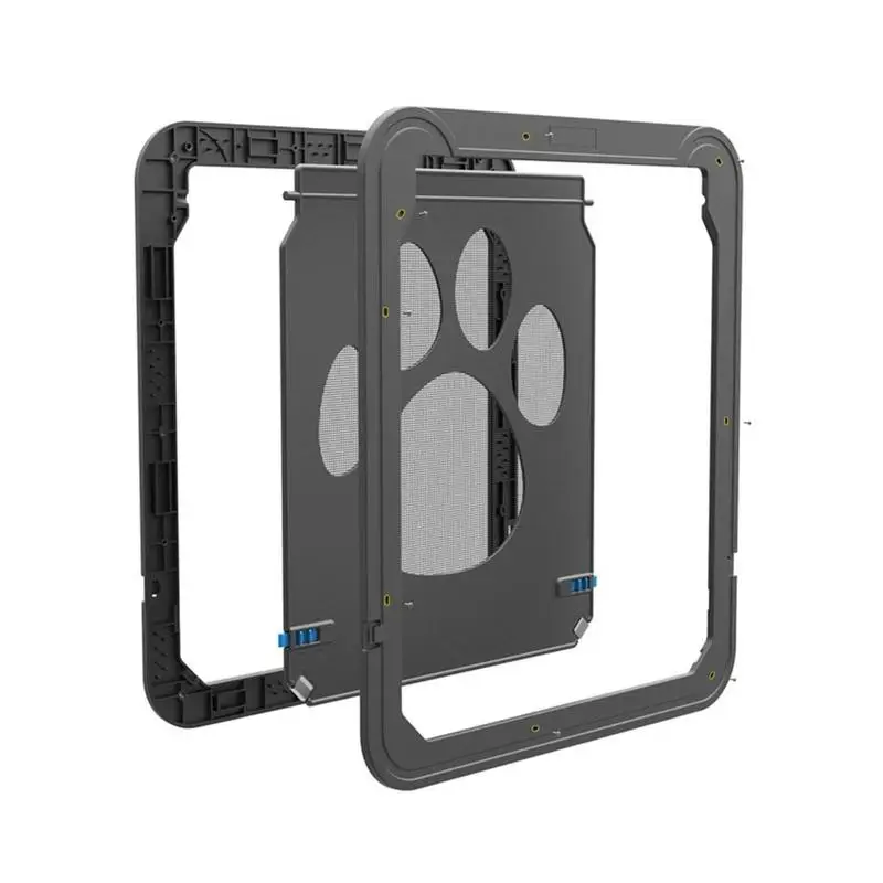 1PCS Pet Screen Door Dog Footprint Pattern Pet Cat Door Window Screen Doggie Flap Safe Pet Supplies