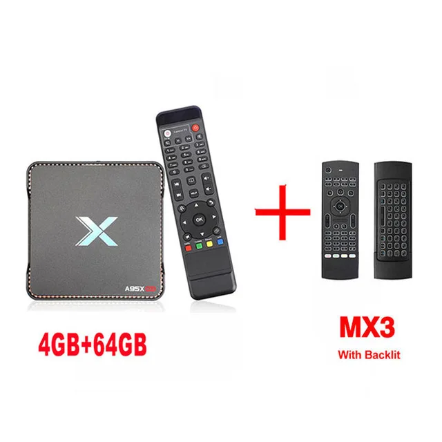 4G 64G MX3-Backlit ТВ-бокс A95X MAX Android 8,1 S905X2 4 Гб ОЗУ 64 Гб ПЗУ 2,4 г/5 г Wifi 1000 м BT Smart медиаплеер Поддержка видео записывающий набор верхней коробки - Цвет: 4G 64G MX3-Backlit