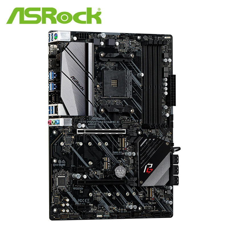 Материнская плата X570 Phantom Gaming 4 + R7 3700X/R7 3800X/R9 3900X набор ЦП|Настольные ПК| |