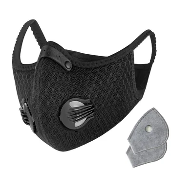

Activate Carbon Cycling Face Mask with Filter PM 2.5 Anti Dust Air Pollution Bicycle MTB Bike Bicycle Sport Training Masks