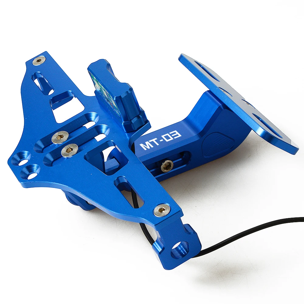 С логотипом для мотоцикла Yamaha MT03 MT 03 2004 2005 2006 2007 2008 Регулируемый Кронштейн