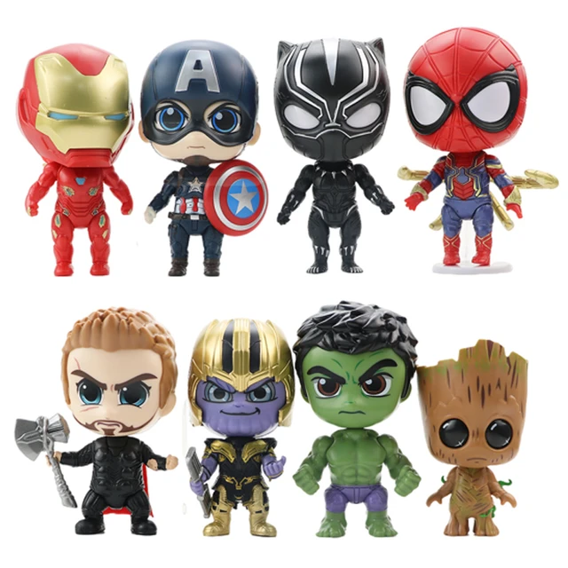 30cm Marvel Avengers Toy Thanos Hulk Spiderman Iron Man Captain America  Thor Black Panther with Sound and Light Action Figure - AliExpress