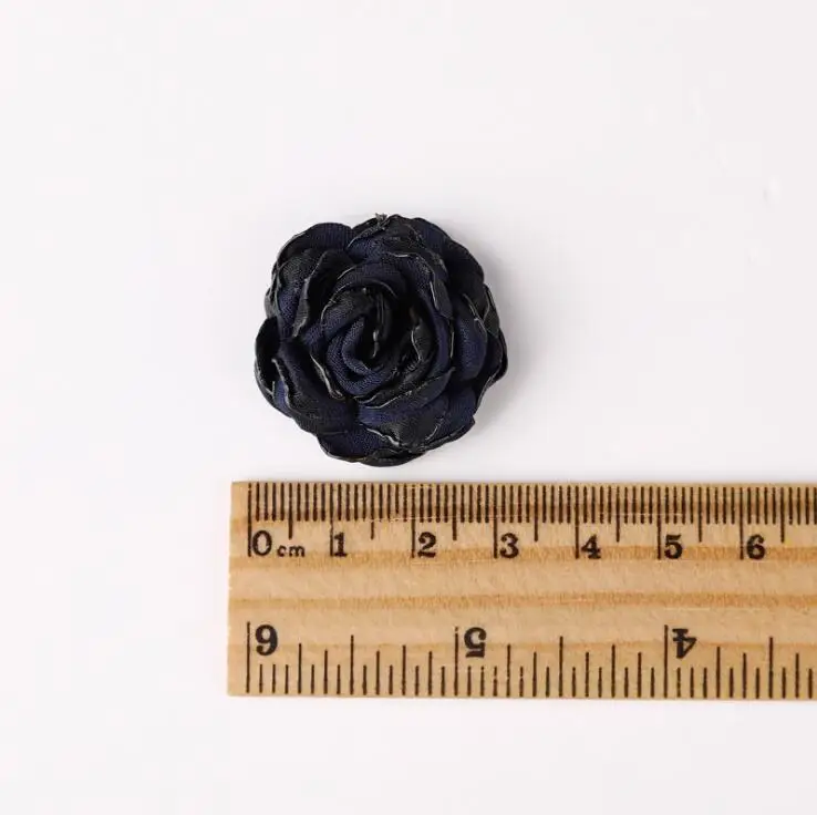 5 шт./лот 3 см атласный тканевый искусственный цветок хенд-мейд DIY Ткань Цветы для Свадебная вечеринка ремесло домашнее украшение