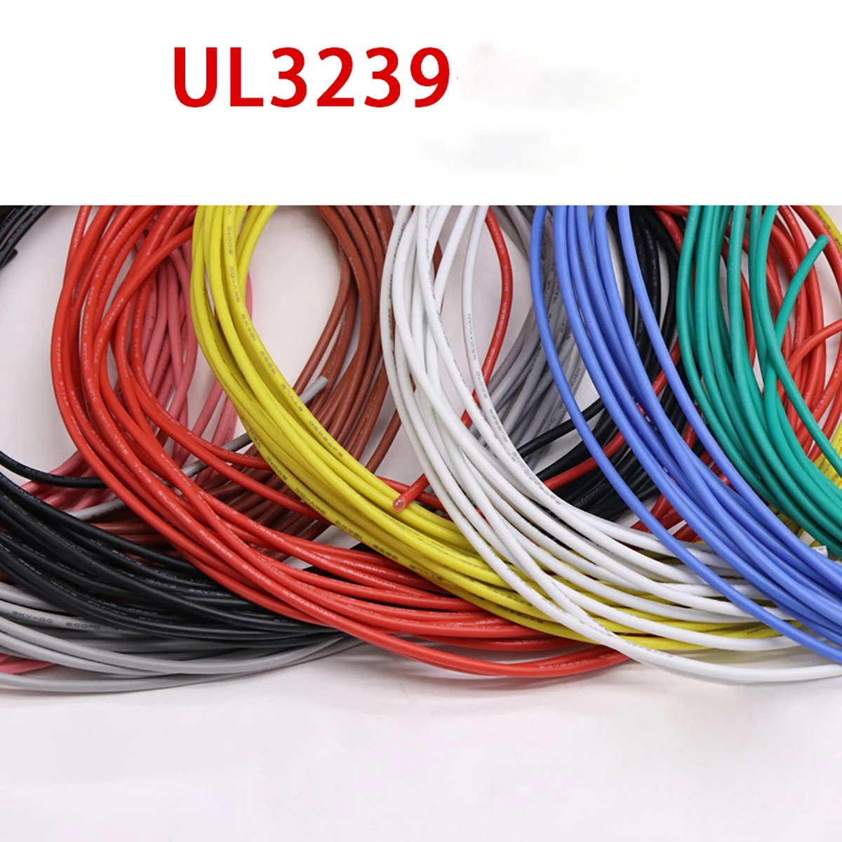 UL3239 Silicone Rubber Cable 18AWG Tinned Copper Flexible Soft Wire 200℃ 3000V 