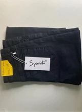 Pencil Jeans Trousers Denim Pants Skinny Syiwidii Vintage Streetwear Blue Stretchy High-Waisted