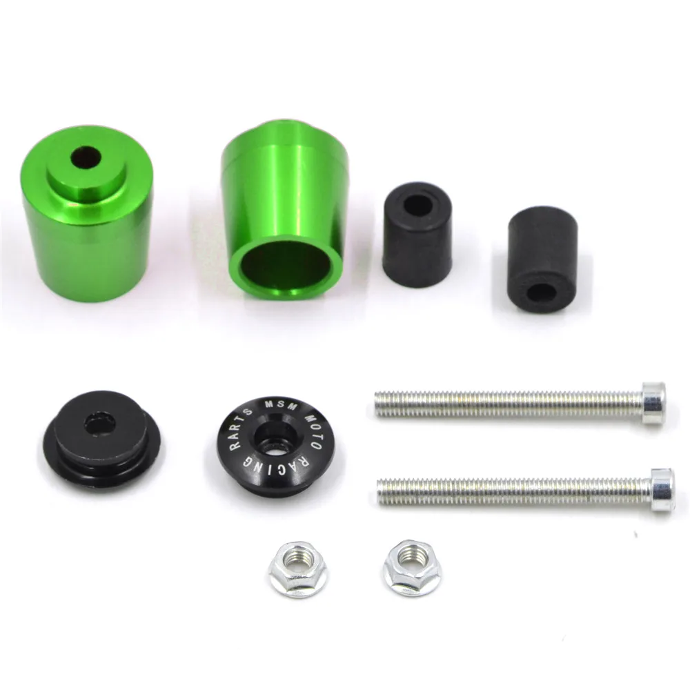 JAER CNC 22mm Grips Bar Ends Motorcycle Handle Bar Grips Ends Motorbike Grips Bar Handle Cap for Kawasaki Z750 Z800 Z1000 ER6N