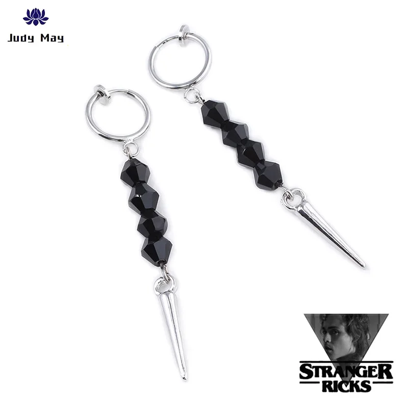 Серьги в виде сериала очень странные дела Билли харгров Модные клипсы стиле панк