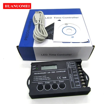 

AC100-240V TC423 Programmable LED Time Controller TC420 RGB LED Controller,Aquarium lighting Timer Dimmer,5Channel Output