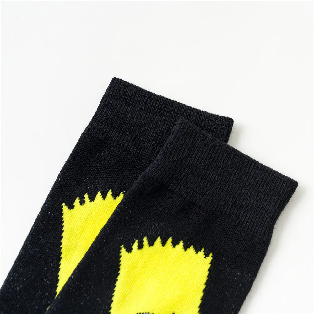 Мультяшные носки с аниме Барт нэдом фландерсом Гомером J, мужские носки для влюбленных, хлопковые носки Харадзюку, повседневные Модные компрессионные уличные носки