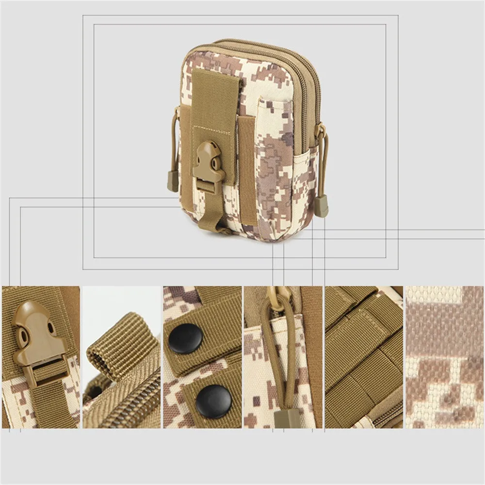 Мужская тактическая сумка для телефона Molle, поясная сумка на пояс, военный поясной аксессуар, Оксфордский многоцелевой Чехол для бега, дорожные походные сумки