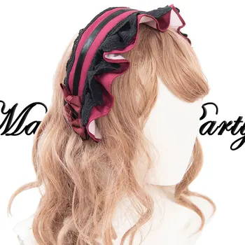 

Kimono Alice ~ Sweet Ruffled Lolita Headpiece by Magic Tea Party