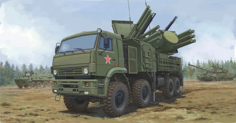 Trumpeter 01060 1/35 российский 72V6E4 боевой автомобиль 96K6 Pantsir-S1 ADMGS-масштаб модельного комплекта