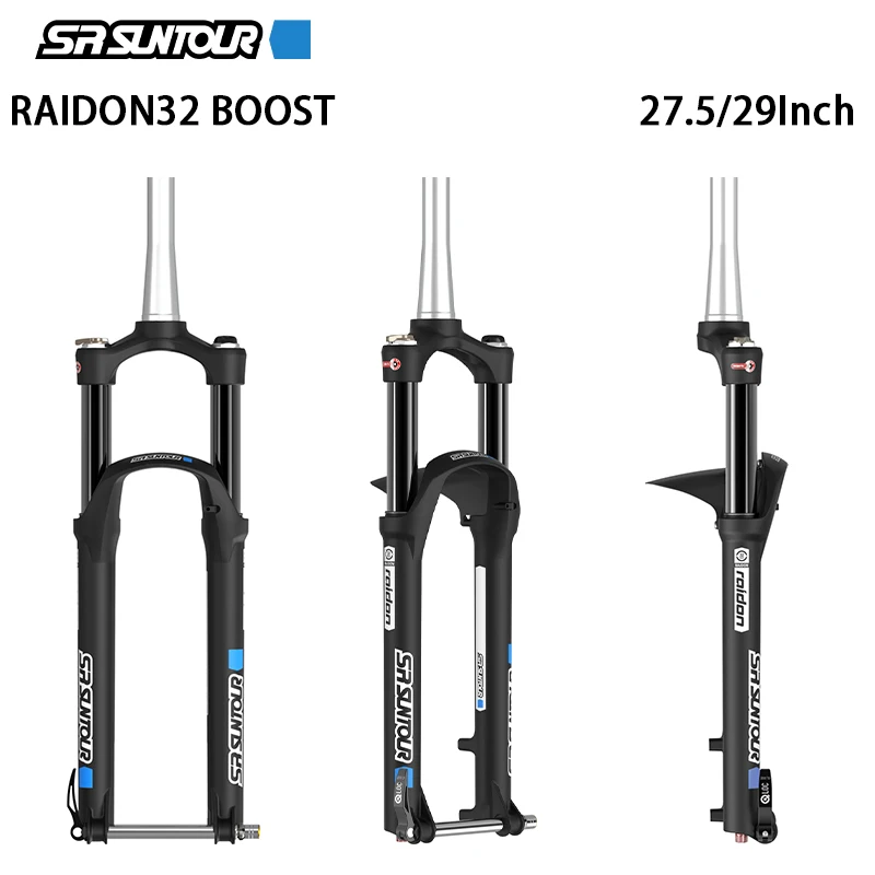 SR SUNTOUR-horquilla de bicicleta RAIDON 2021, accesorio con amortiguador 27,5/29 pulgadas, 100mm, 110x15mm, eje de barril - AliExpress