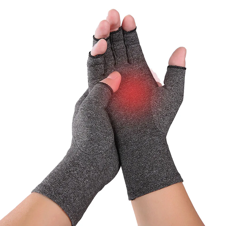 

1 Pair Compression Arthritis Gloves Wrist Support Cotton Joint Pain Relief Hand Brace Women Men Therapy Wristband