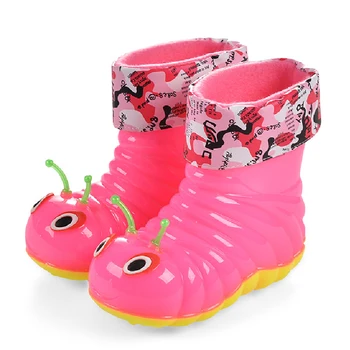 

Child Boots Baby Girls Rain Shoes Cute Cartoon Kids Booties Spring Winter Boy Shoes Transparent Rubber Boots For Children
