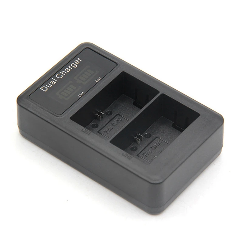 Ams-lcd Dual Usb зарядное устройство для Lp-E6 Lp E6 Lpe6 батарея для камеры Canon 5D Mark Ii Iii 7D 60D Eos 6D 70D 80D