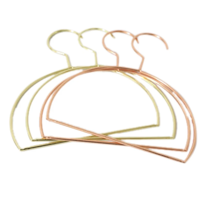 

4PCS Nordic Style Rose Gold Iron Semicircle Shape Hangers Wall Hook Storage Rack Home Organizer Decor Tool for Clothes Tie Towel