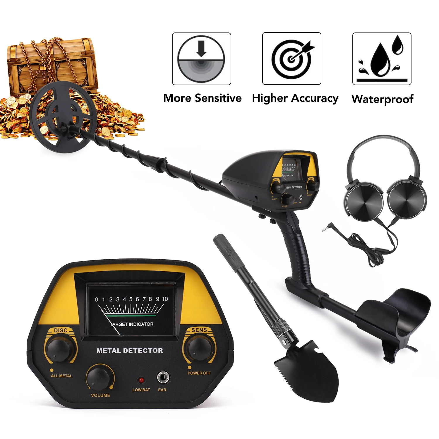 Metal Detector Gtx5030y Professional Pinpointer Gold Detector