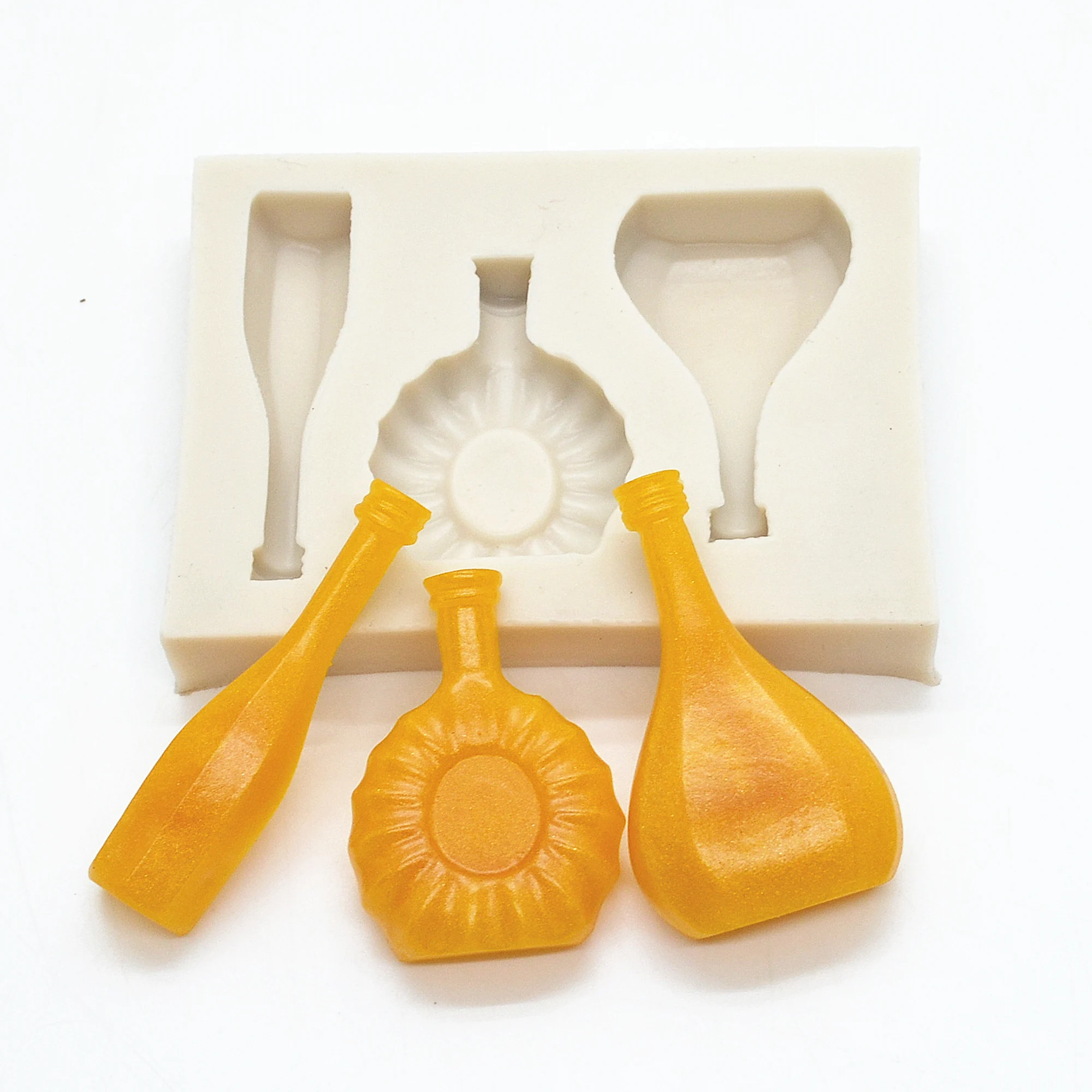Luyou DIY Wine Silicone Fondant Molds For Baking Cake Decorating Tools Bottle Glass Pastry Kitchen Accessories FM105 | Дом и сад