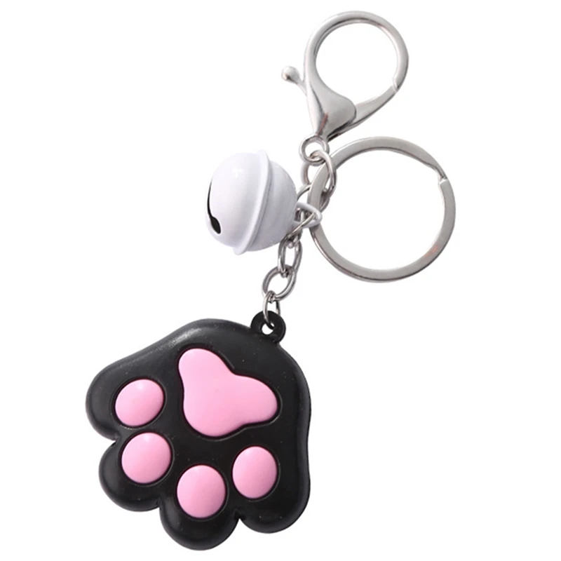 

Cartoon Cute Keychain Cat Paw Feet Key Chain Sound Light LED Flashlight Key Ring Holder Figure Pendant Gift