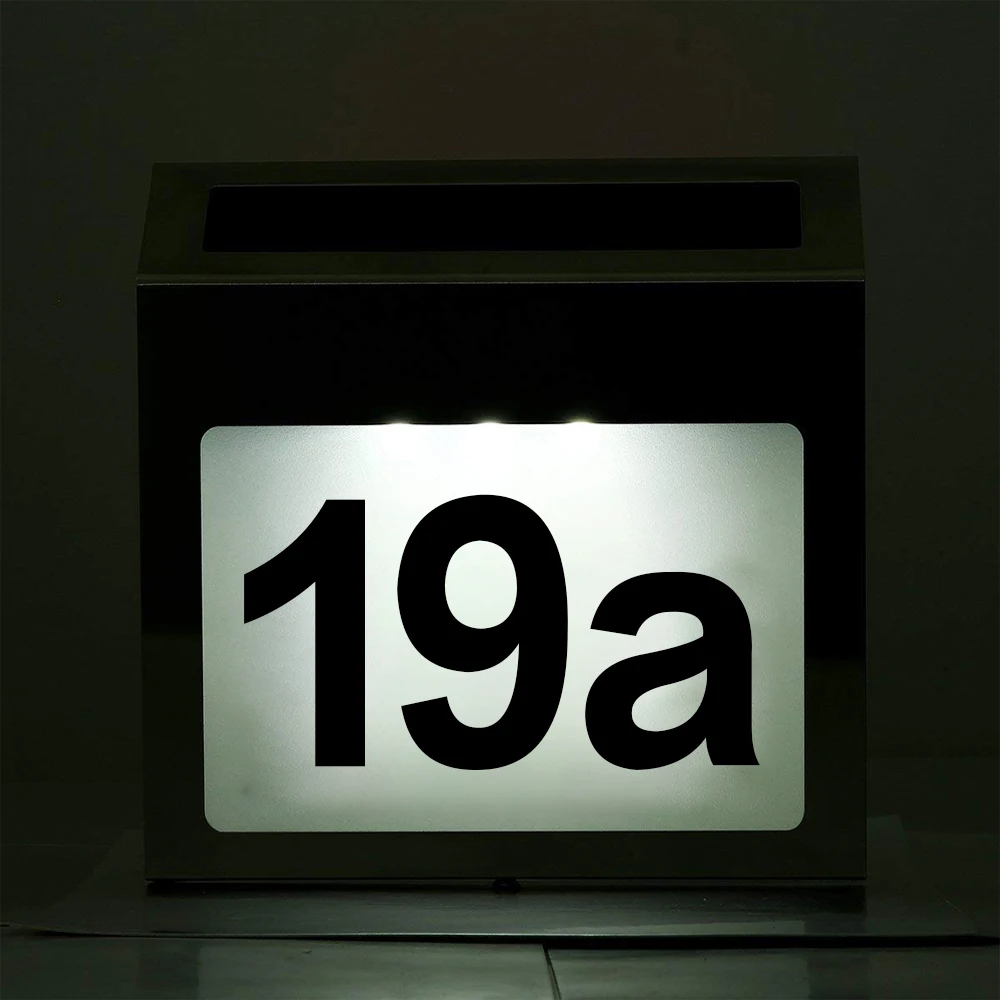 Solar Powered LED Light Sign House Hotel Door Address Plaque Waterproof Number Digits Plate Lamp For Home Lighting Sign White Li Solar Powered LED Light Sign House Hotel Door Address Plaque Waterproof Number Digits Plate Lamp For Home Lighting Sign White Li
