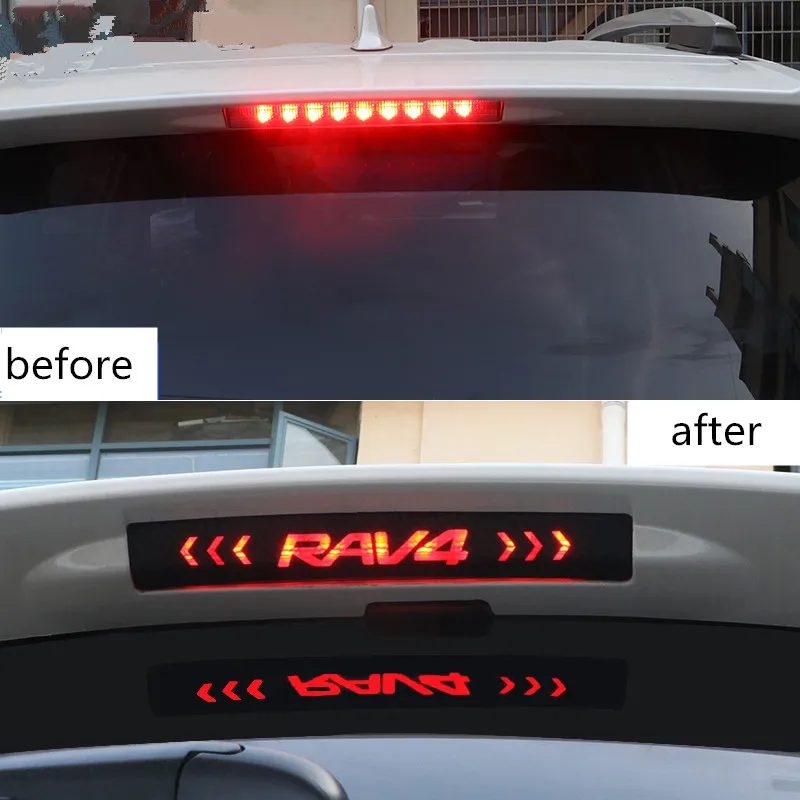 Стайлинг автомобиля 3D наклейки из углеродного волокна для Toyota Rav4 2016 2017 2018 2019 2020 на