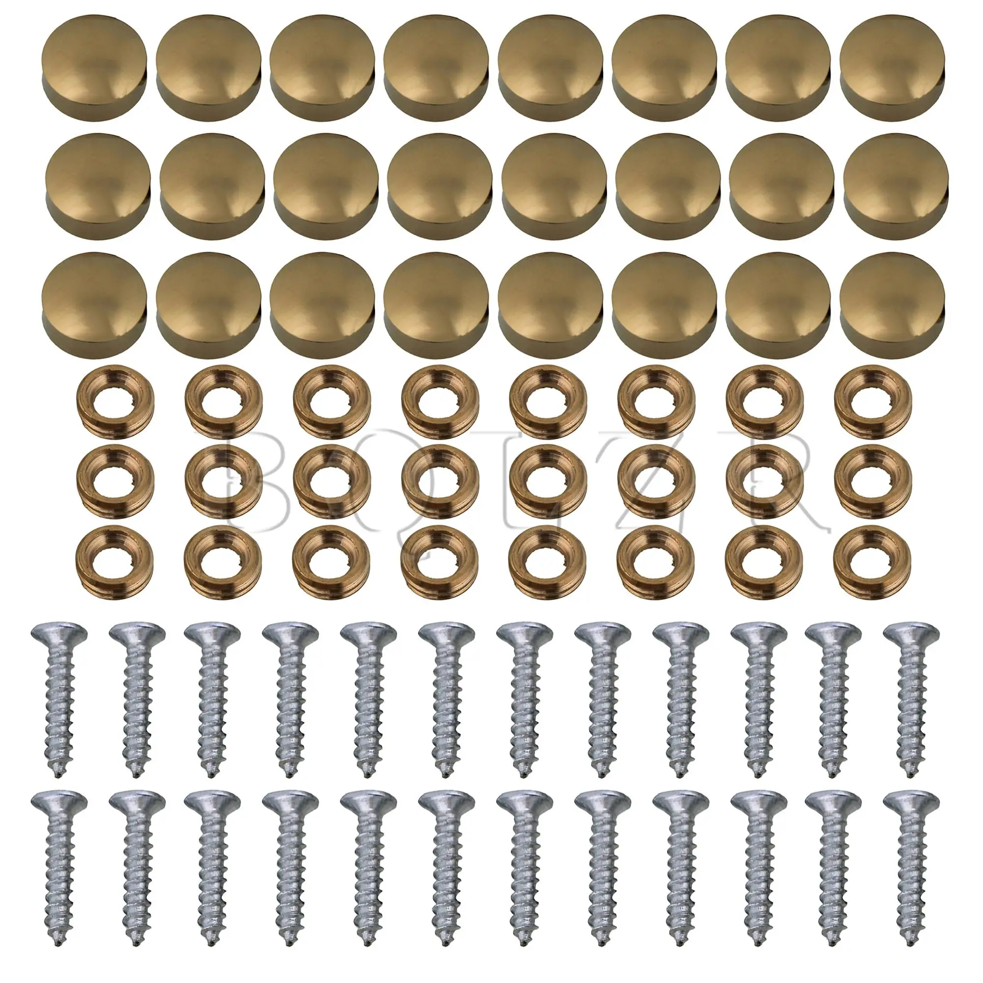 24pcs 9.3mm Dia Furniture Decorative Copper Golden Cap Nails for Table Mirror Cap Nail