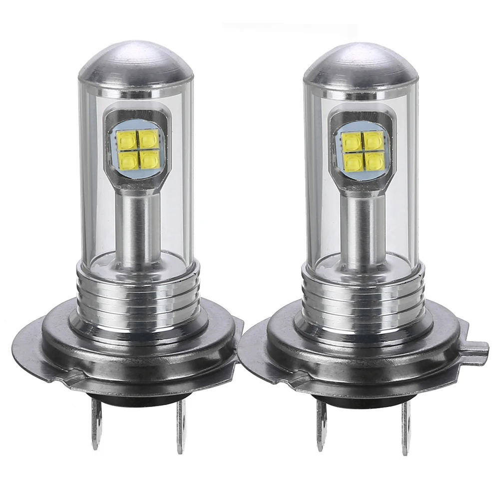 2 шт./компл. H7 фар автомобиля 80W 12 V-24 V 3000LM светодиодный туман Lihgt 6000K белый