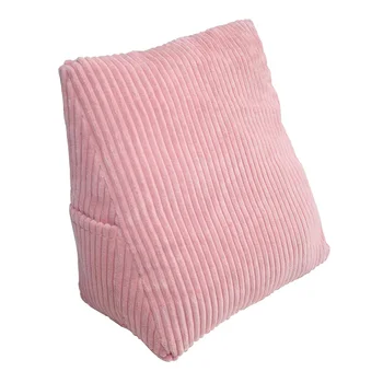 

Sofa Bed Backrest Support Cushion Reading Pillow Triangle Bolster Pink Chair Backrest Cushion Backrest Pillow Bed Rest Pillow