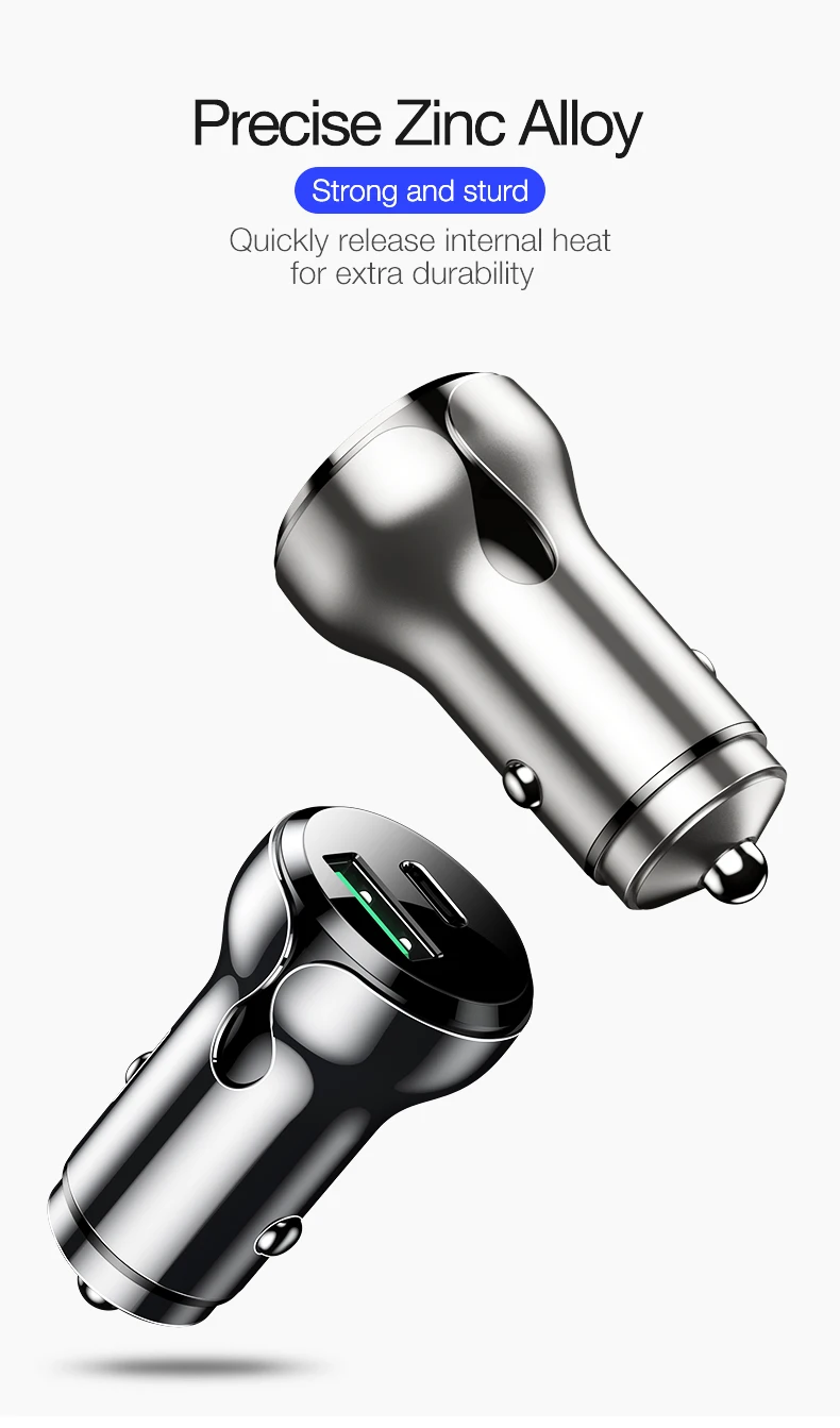 PD quick charging car charger  (2)