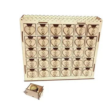 

DIY Wedding Decorations Chocolate Cabinet Wooden Drawer Candy Organizer LED Countdown Easy Install Wedding Party Ornament 20E
