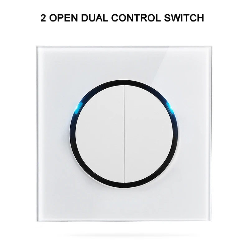 2 open 2 control ZUCZUG Тип 86 сенсорный выключатель умный LED выключатель света 10A 250V белый Алюминиевый сплав панель кнопочный выключатель 1 2 3 gang 1 2 way выключатель настенный выключатели света - Цвет: 2 open 2 control