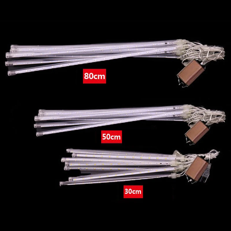 Waterproof LED Meteor Shower Rain Lights Icicle Snow Raindrop Outdoor Light With EU Power Adapter|Holiday Lighting| - AliExpress