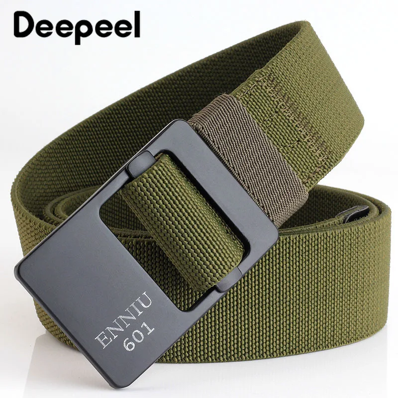 Deepeel 3,4*120 см Мужская эластичная ткань ремень Повседневная открытая Пряжка из сплава для ремня Harajuku дизайнерские джинсы аксессуары YB255